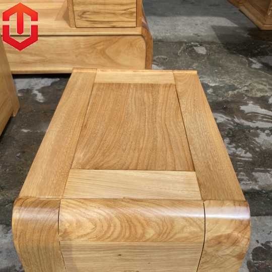 SOFA GÓC CHÂN CUỐN GỖ GÕ ĐỎ - Ảnh 8