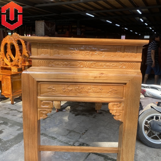 BÀN CÚNG NHƯ Ý GÕ ĐỎ 1M97 - Ảnh 12