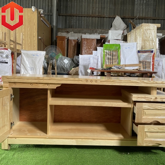 KỆ TIVI SỒI MÂU ĐƠN 1M8 SỒI MÀU TỰ NHIÊN - Ảnh 11