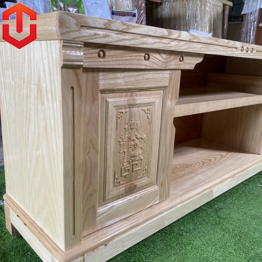 KỆ TIVI SỒI MÂU ĐƠN 1M8 SỒI MÀU TỰ NHIÊN - Ảnh 5