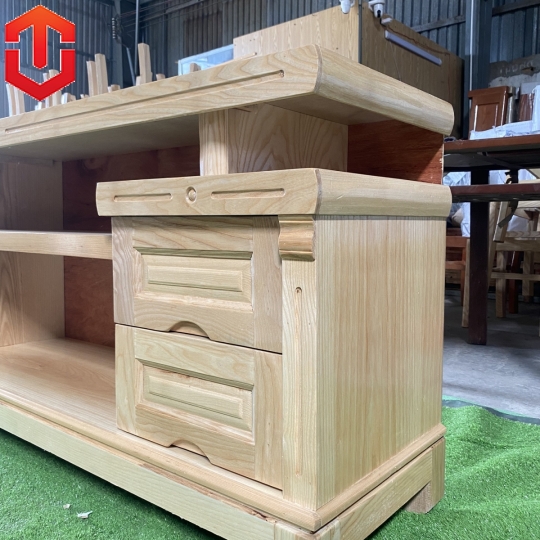 KỆ TIVI SỒI MÂU ĐƠN 1M8 SỒI MÀU TỰ NHIÊN - Ảnh 7