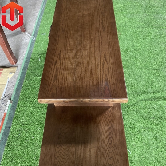 KỆ TIVI GỖ SỒI - KỆ THỚT SỒI LAU MÀU ÓC CHÓ 1M8 - Ảnh 6