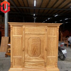 TỦ THỜ GÕ ĐỎ 1M47 6 CHÂN