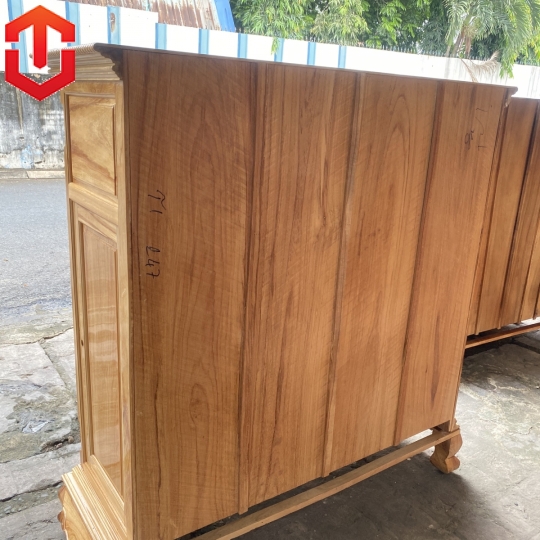 TỦ THỜ GÕ ĐỎ 1M47 6 CHÂN - Ảnh 2