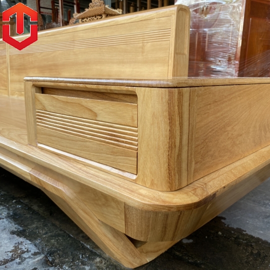 SOFA GÓC CHÂN THUYỀN GÕ ĐỎ VẾ TRÁI - Ảnh 5