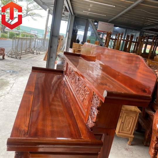 BÀN TỦ CÚNG GỖ TRÀM 1M47 - Ảnh 4