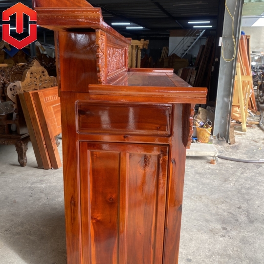 BÀN TỦ CÚNG GỖ TRÀM 1M47 - Ảnh 12