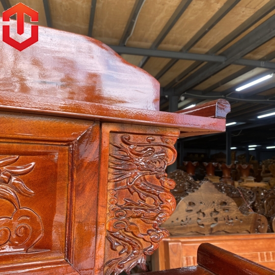 BÀN TỦ CÚNG GỖ TRÀM 1M47 - Ảnh 5