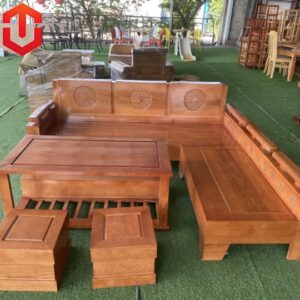 SOFA GÓC NHỎ SỒI 2MX1M8 MÀU XOAN TỰA TRỐNG ĐỒNG
