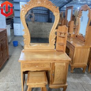 BÀN TRANG ĐIỂM GÕ ĐỎ 80 - GƯƠNG NỮ HOÀNG