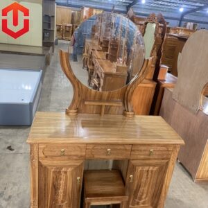 BÀN TRANG ĐIỂM HƯƠNG XÁM 1M - GƯƠNG MẶT
