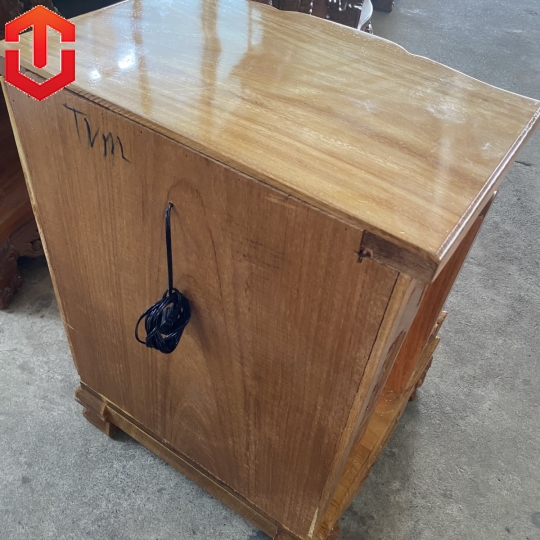 BÀN THỜ ÔNG ĐỊA GÕ ĐỎ CỘT VUÔNG 60CM - Ảnh 6