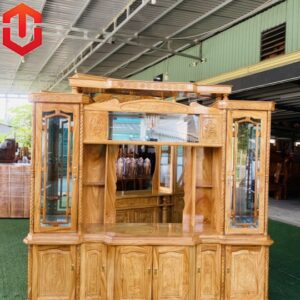 KỆ KIẾM GÕ ĐỎ 2M2
