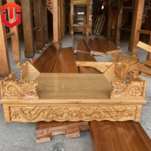 TRANG THỜ TREO TƯỜNG CHẠM RỒNG GÕ ĐỎ 61