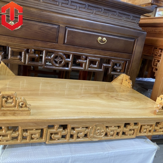 TRANG THỜ TREO TƯỜNG CHẠM CHỮ LỘC GÕ ĐỎ 80 - Ảnh 4