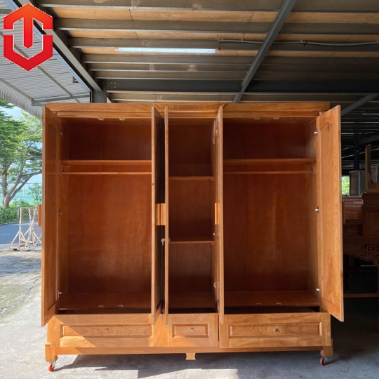 TỦ ÁO PHỦ GÕ 5 CÁNH - Ảnh 9