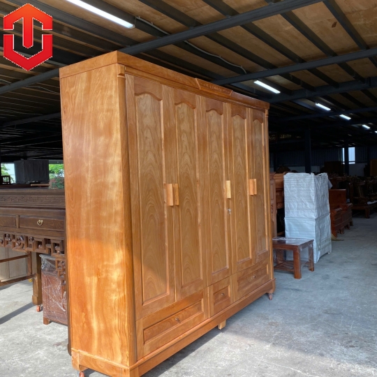 TỦ ÁO PHỦ GÕ 5 CÁNH - Ảnh 6