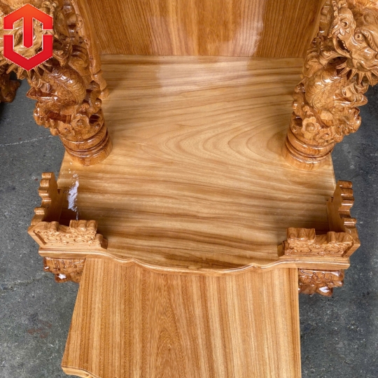 ÔNG ĐỊA GỖ GÕ CỘT 14 RỒNG PHUN LỬA 70CM - BIỂU TƯỞNG PHONG THỦY VÀ TÂM LINH - Ảnh 6